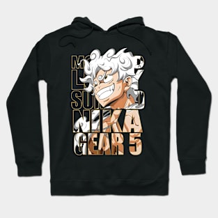 luffy gear 5 sun god nika one piece anime Hoodie